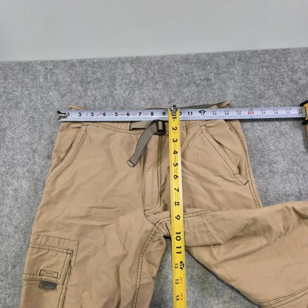 VTG Y2K Gap Pants Boys Youth XL Khaki‎ Cargo Elastic Hem Belted Outdoor Hiking